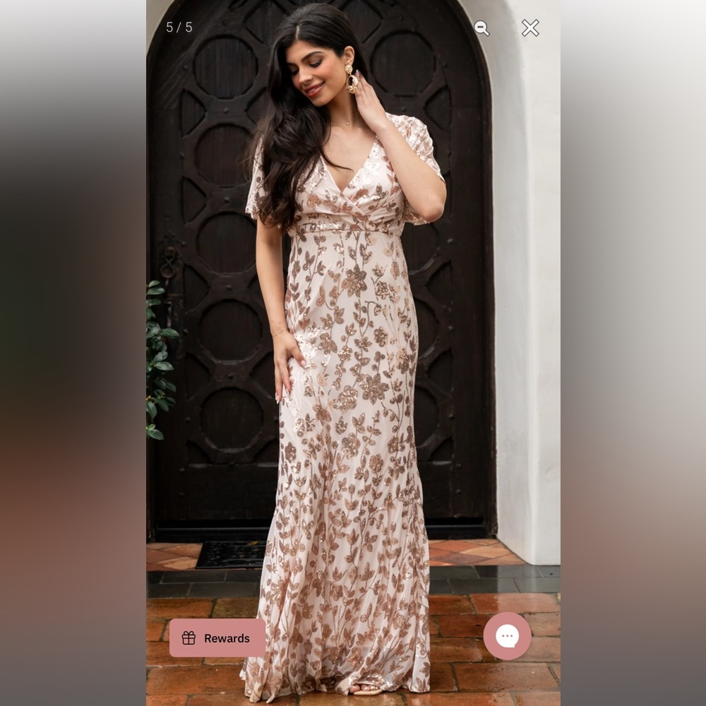 Elegant Floral Maxi Dress
